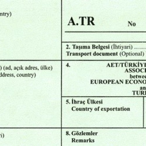 A. TR MOVEMENT CERTIFICATE – BASIC PRINCIPLES FOR TURKISH IMPORTERS SIDE